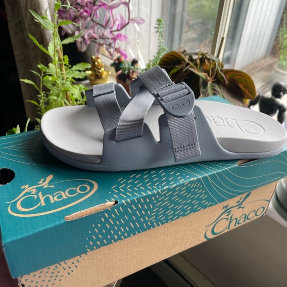 Chaco Shoes - Chaco, chillos slide. color: granite, size: women 10